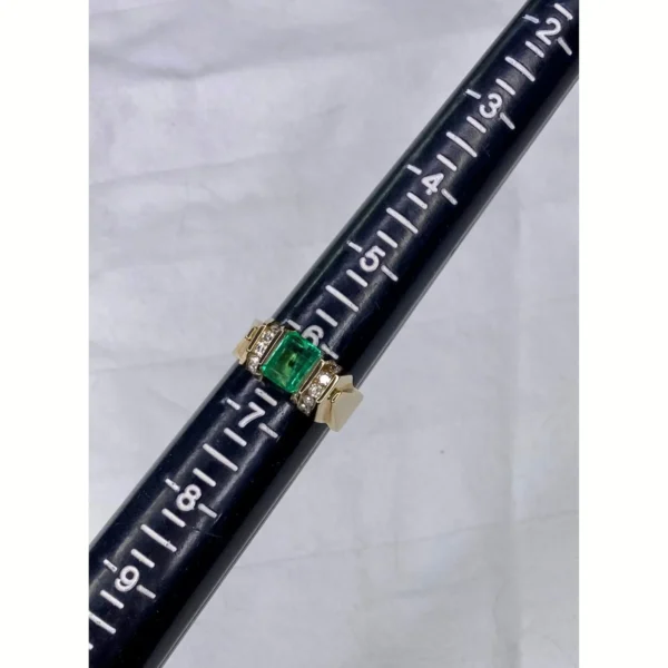 Emerald-Cut Colombian Emerald Ring with Channel-Set Diamonds, 1.70 Ct Gem