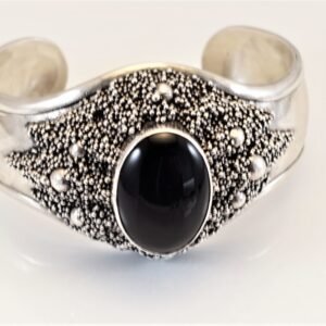 Black Onyx Cuff Bracelets