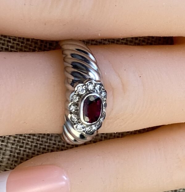 Platinum Ruby Ring