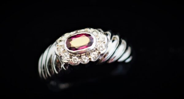 Platinum Ruby Ring