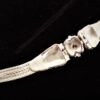 Artisan's Sterling Silver Interweaved link pattern Bracelet with Zirconia