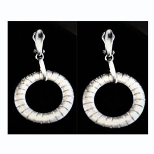 Silver .925 dangling circles with hook backs.