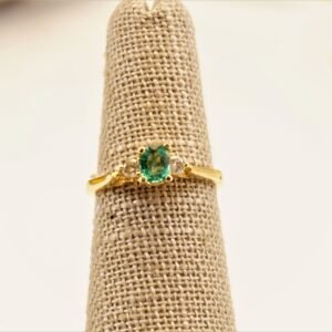 A stunning trio of emeralds set in exquisite 18K gold